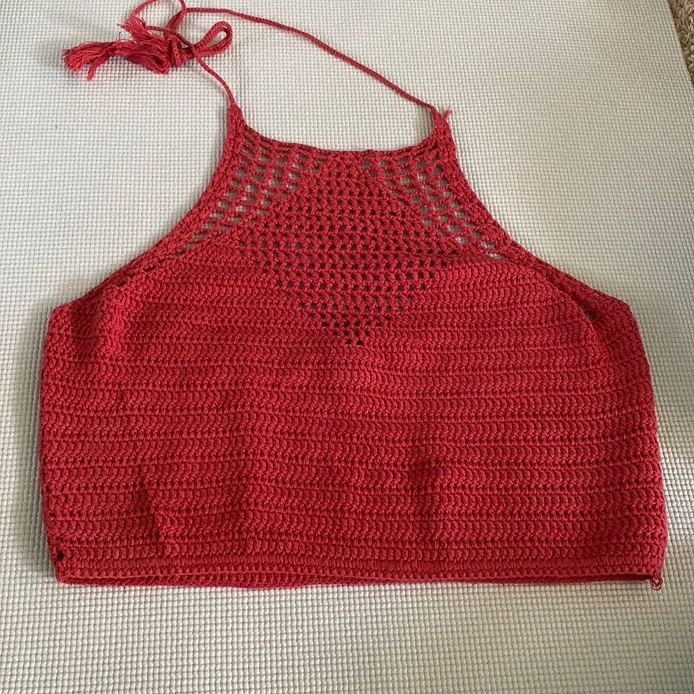 Knitted crop top